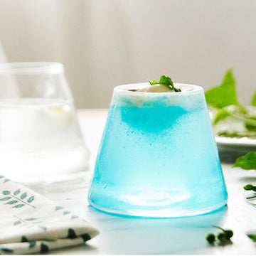 Unique Ice Cream Glass Cup/ Mountain Shape Glass Drinking Coffee Juice Cup